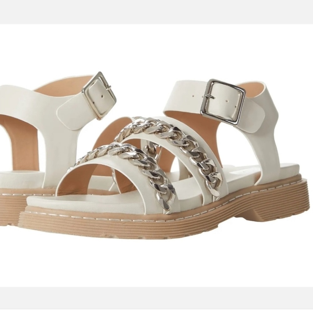 Mintra Womens Faux Leather Buckle Block Heel